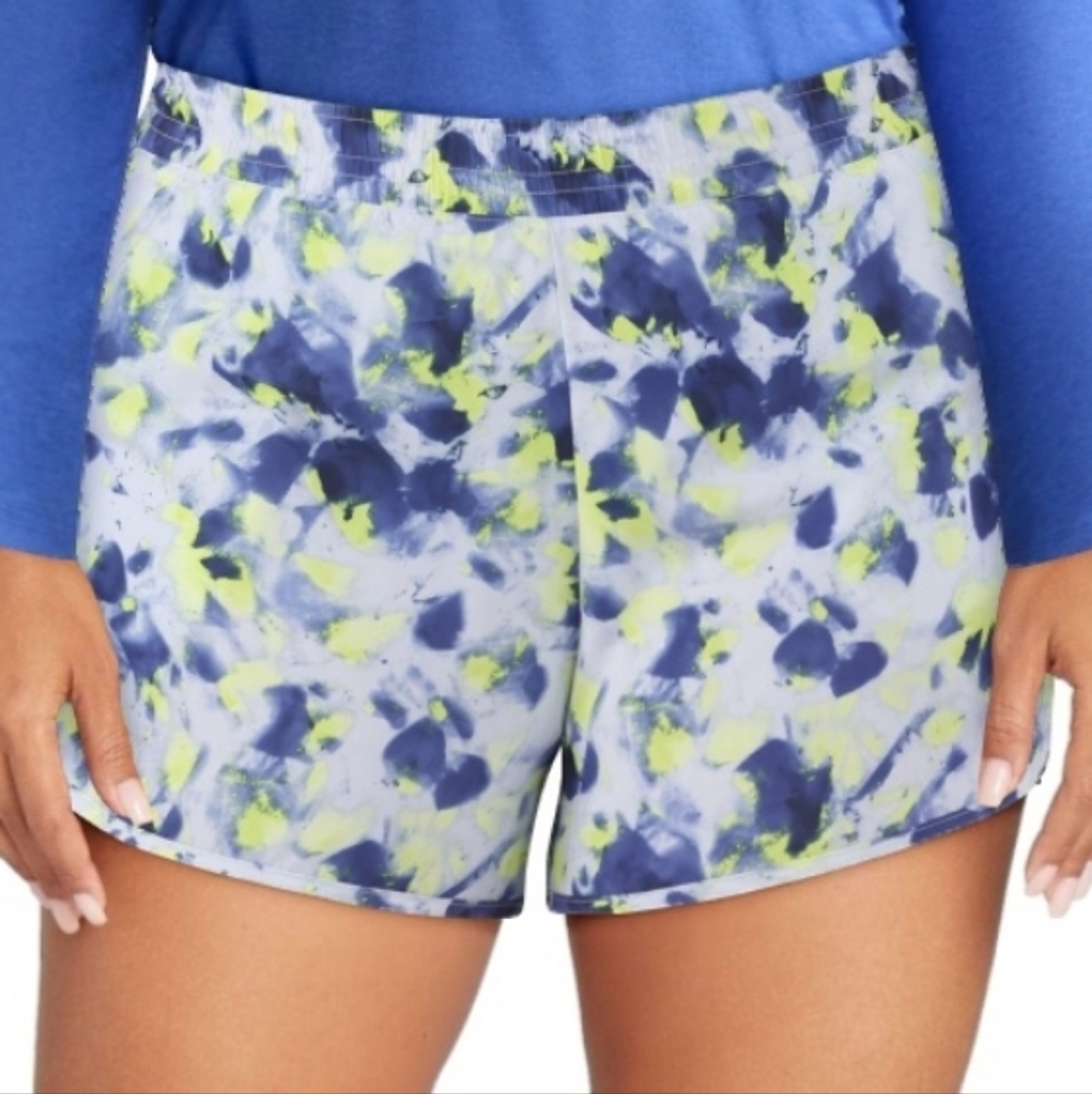 Athletic Works Core Print Women's Running Athletic Shorts Sport Plus Size XXXL